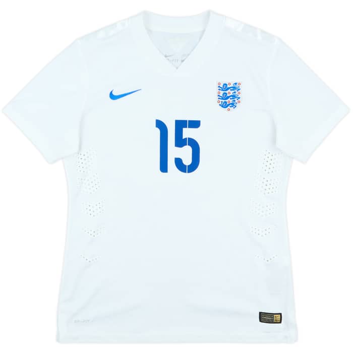 2014 England Women Match Issue Home Shirt #15