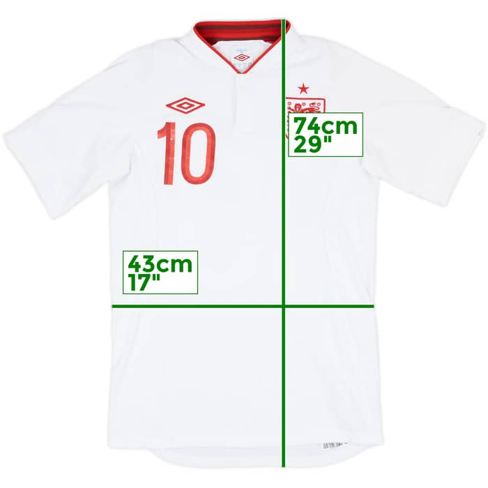 2012-13 England Home Shirt Rooney #10 - 5/10 - (S)