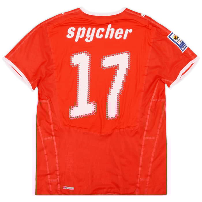 2008-10 Switzerland Match Issue World Cup Qualifiers Home Shirt Spycher #17