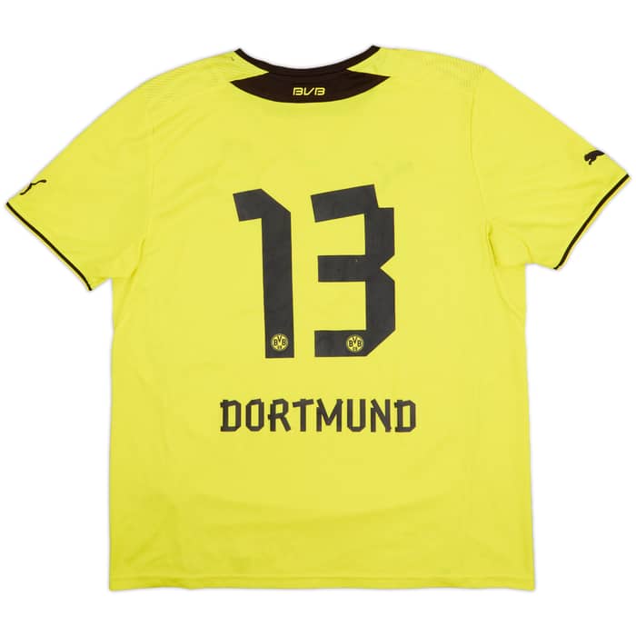 2013-14 Borussia Dortmund Home Shirt #13 - 7/10 - (XL)