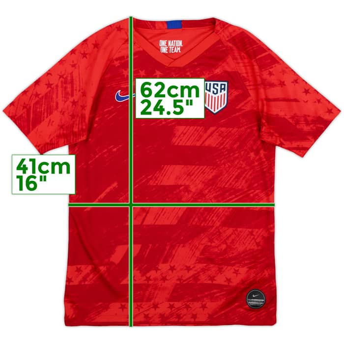 2019-20 USA Away Shirt - 10/10 - (L.Boys)