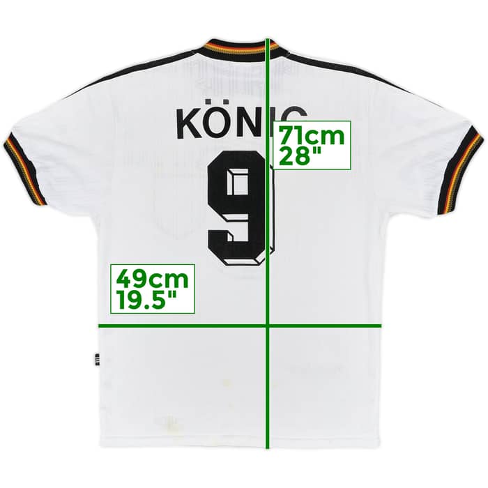 1996-98 Germany Home Shirt Konig #9 - 7/10 - (S)
