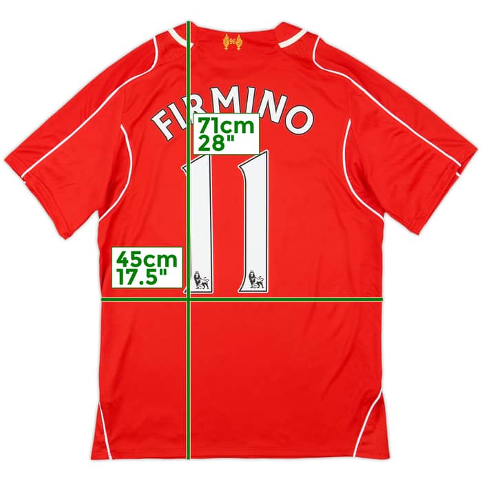 2014-15 Liverpool Home Shirt Firmino #11 - 5/10 - (S)