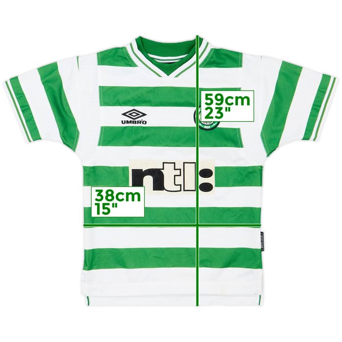 1999-01 Celtic Home Shirt - 7/10 - (S.Boys)