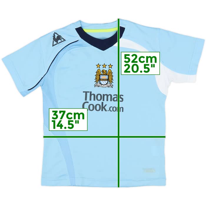 2008-09 Manchester City Home Shirt - 8/10 - (M.Boys)