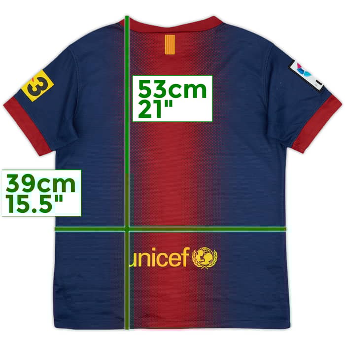 2012-13 Barcelona Home Shirt - 9/10 - (S.Boys)