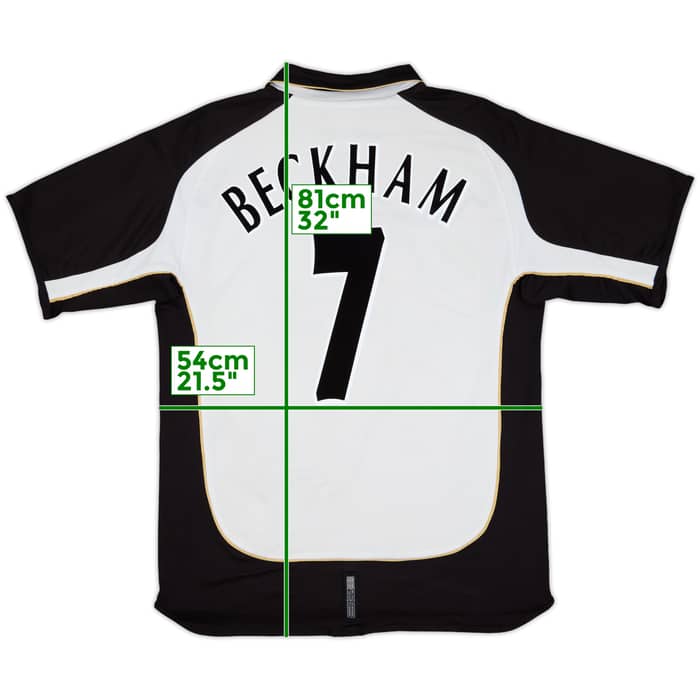 2001-02 Manchester United Centenary Away/Third Shirt Beckham #7 - 5/10 - (L)