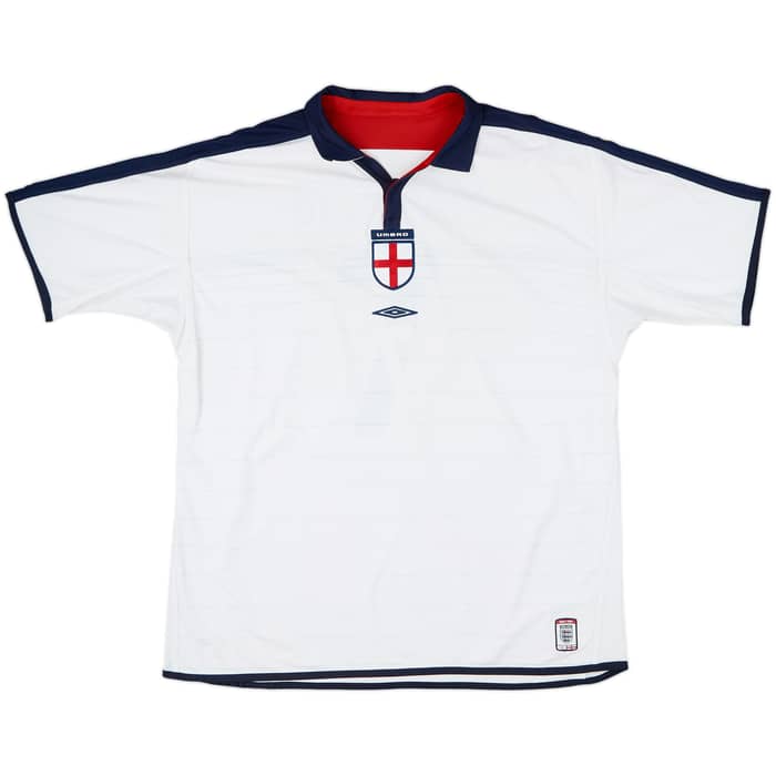 2003-05 England Home Shirt Beckham #7 - 6/10 - (XXL)