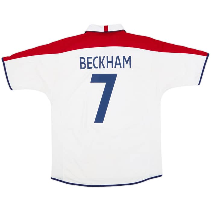 2003-05 England Home Shirt Beckham #7 - 5/10 - (L)