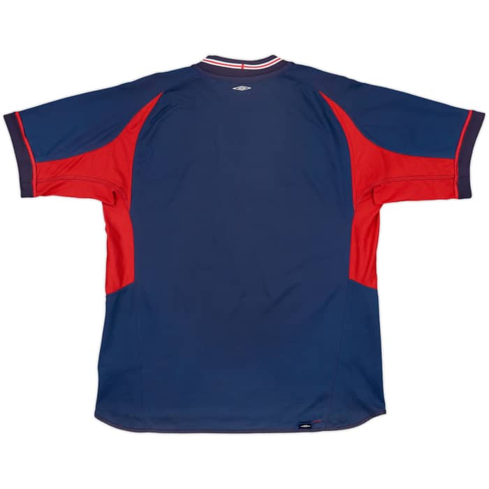 2002-04 England Away Shirt Beckham #7 - 6/10 - (L)