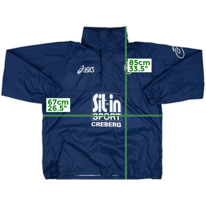 2002-03 Atalanta Asics 1/4 Zip Rain Jacket - 7/10 - (XXL)