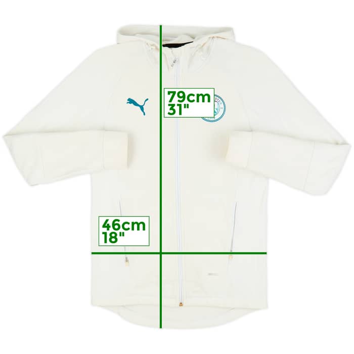2021-22 Manchester City Puma Hooded Track Top - 6/10 - (S)