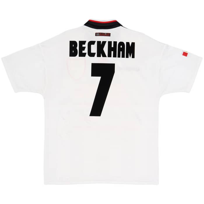 1997-99 Manchester United Away Shirt Beckham #7 - 7/10 - (L)
