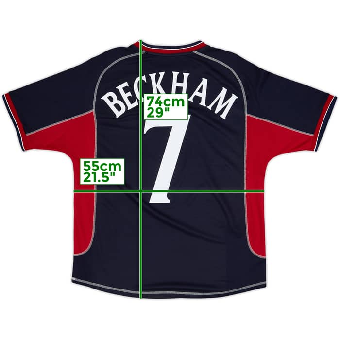 2000-01 Manchester United Third Shirt Beckham #7 - 8/10 - (M)