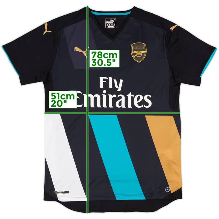 2015-16 Arsenal Third Full Kit - 9/10 - (M)