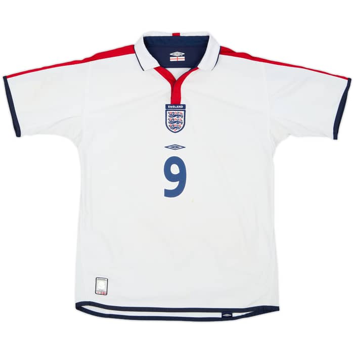 2003-05 England Home Shirt Rooney #9 - 7/10 - (XL.Boys)