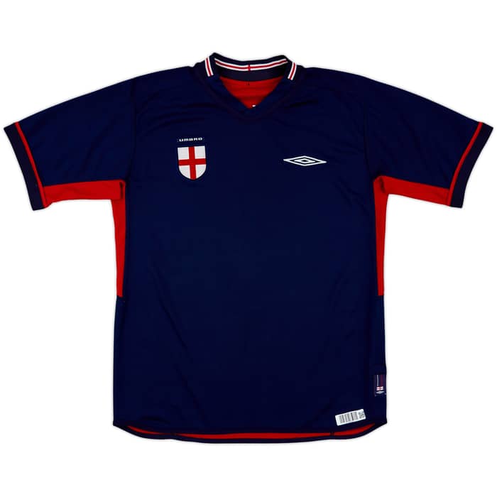 2002-04 England Away Shirt Beckham #7 - 7/10 - (M)