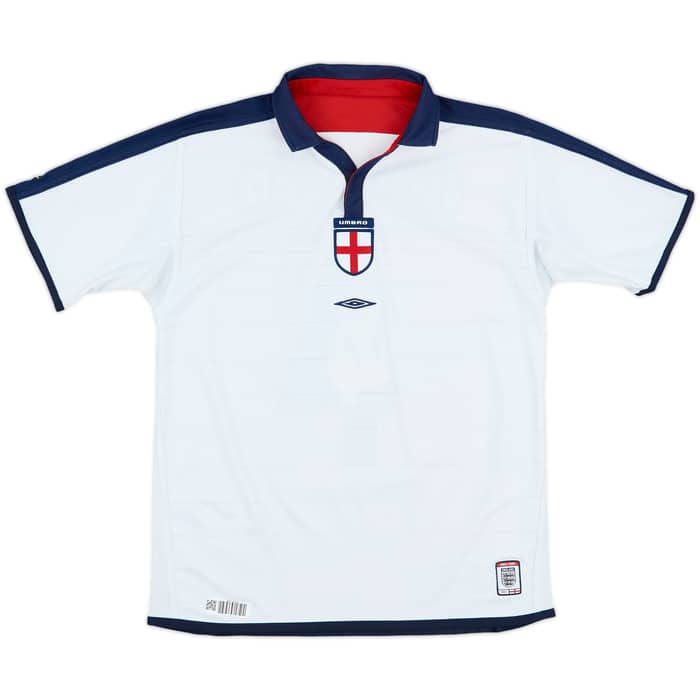 2003-05 England Home Shirt Gerrard #4 - 8/10 - (XL.Boys)