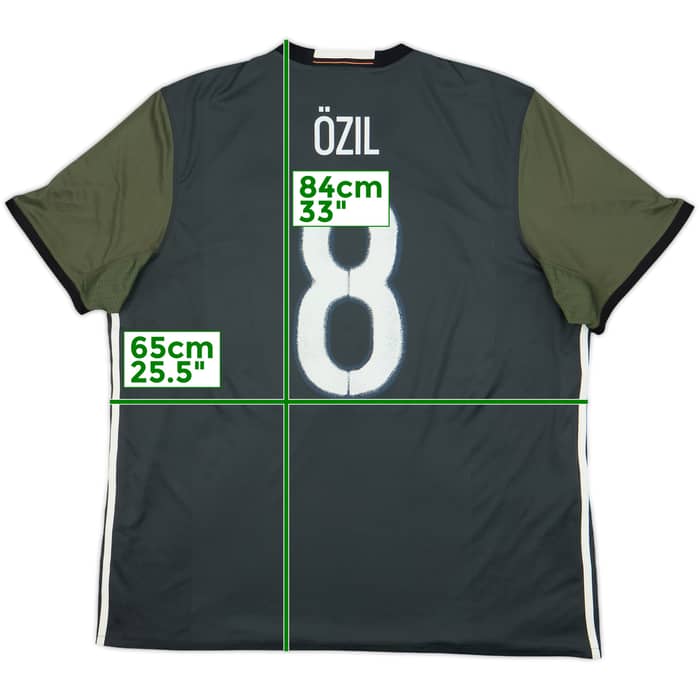 2015-17 Germany Away Shirt Ozil #8 - 9/10 - (XXL)