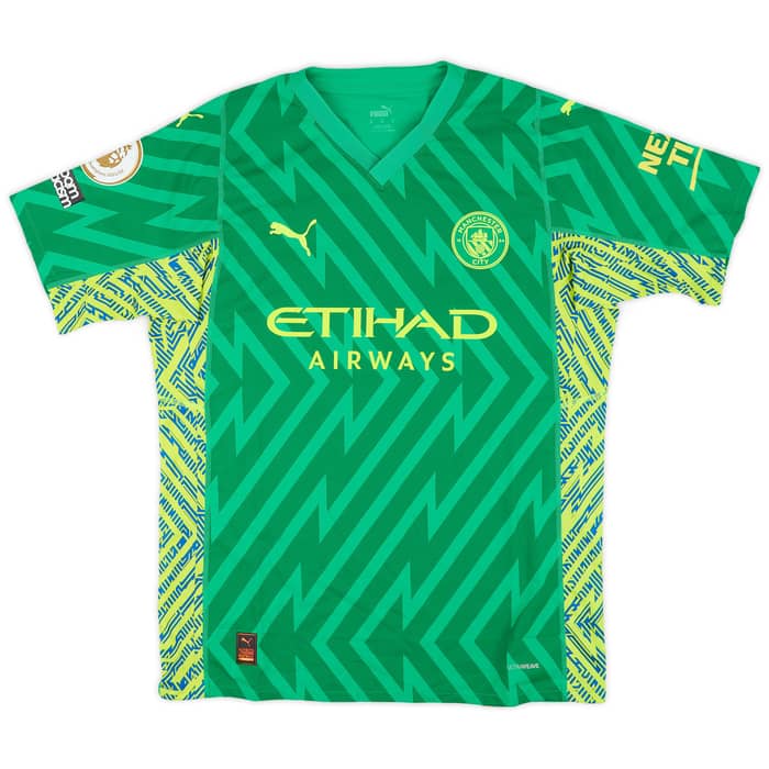 2022-23 Manchester City Match Issue GK Shirt Ederson M. #31