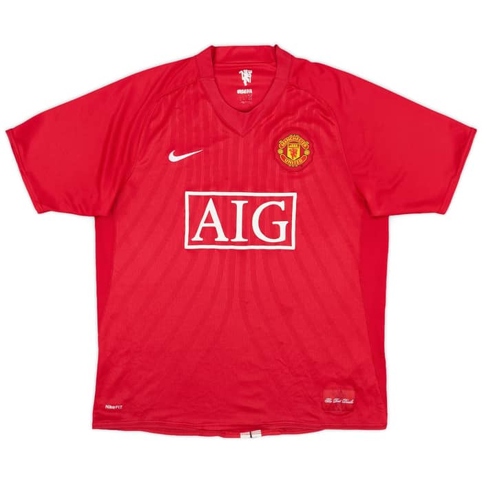 2007-09 Manchester United Home Shirt Evra #3 - 5/10 - (L)
