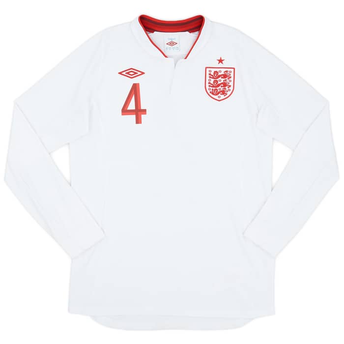 2012-13 England Home Shirt Gerrard #4 - 8/10 - (M)