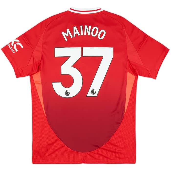 2024-25 Manchester United Home Shirt Mainoo #37