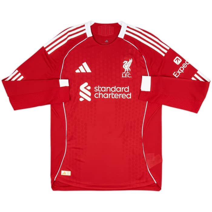 2025-26 Liverpool Authentic Home L/S Shirt Ekitike #22