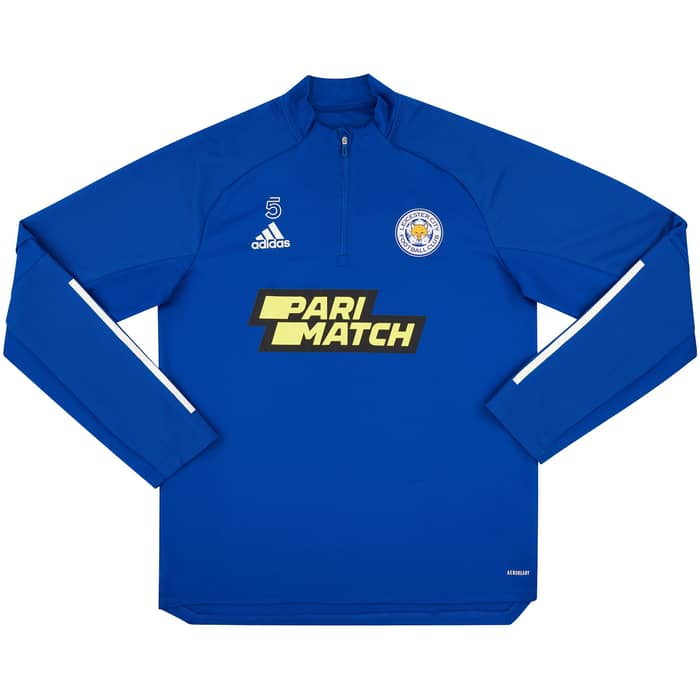 2021-22 Leicester Player Worn 1/2 Zip Training Top # (Very Good)