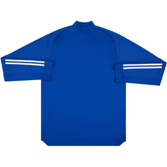 2021-22 Leicester Player Worn 1/2 Zip Training Top # (Very Good)