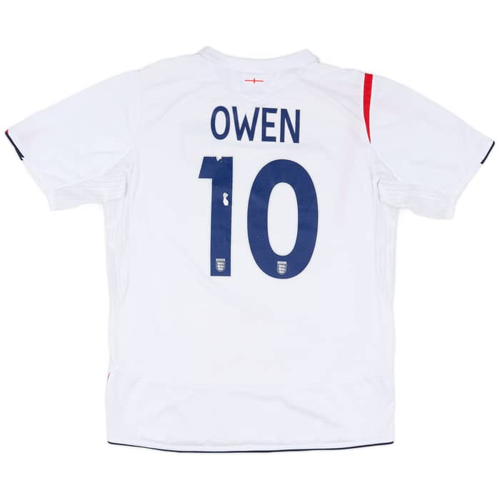 2005-07 England Home Shirt Owen #10 - 5/10 - (L)