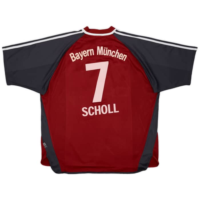 2001-02 Bayern Munich Home Shirt Scholl #7 - 7/10 - (XL)