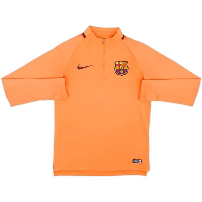 2017-18 Barcelona Nike 1/4 Zip Training Top - 8/10 - (S)