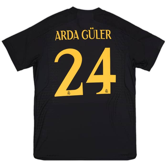 2023-24 Real Madrid Authentic Third CL Shirt Arda Guler #24 - (XL)