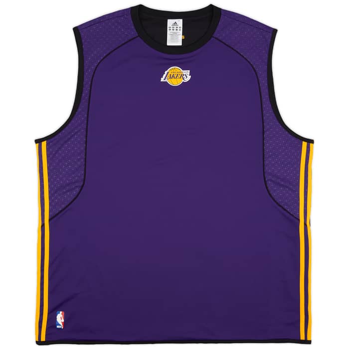 2009-10 LA Lakers adidas Reversible Training Jersey - 9/10 - (3XL)