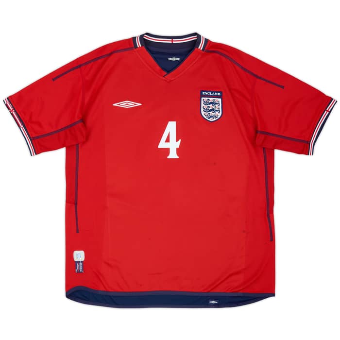 2002-04 England Away Shirt Gerrard #4 - 5/10 - (L)
