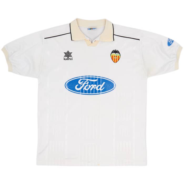 1996-97 Valencia Home Shirt Ortega #25 - 6/10 - (XL)