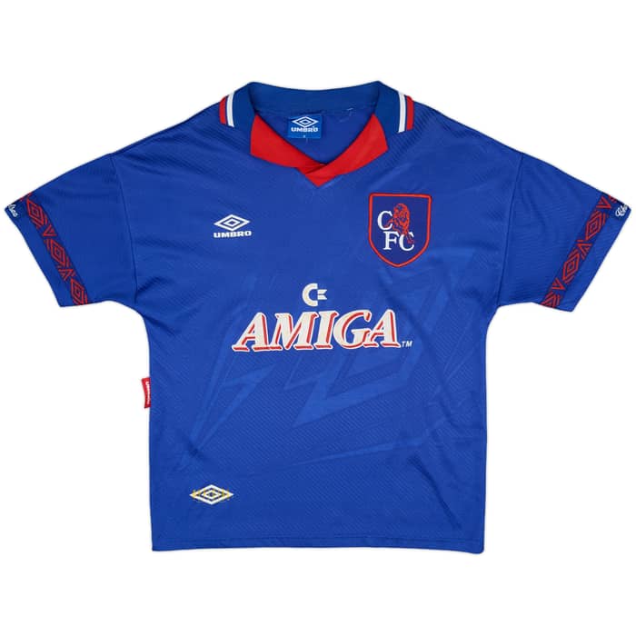 1993-94 Chelsea Home Shirt Hoddle #20 - 8/10 - (M)