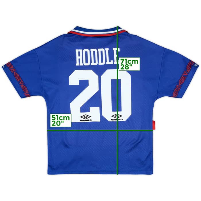 1993-94 Chelsea Home Shirt Hoddle #20 - 8/10 - (M)