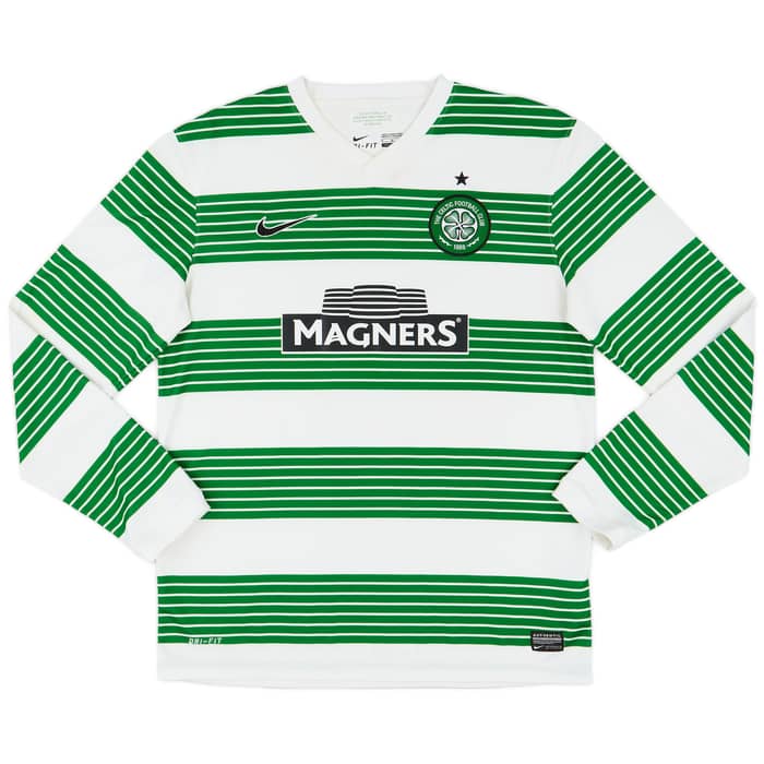 2013-15 Celtic Home L/S Shirt Watt #32 - 7/10 - (M)