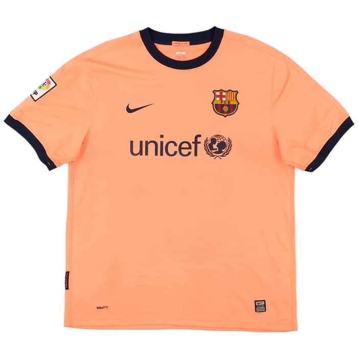 2009-10 Barcelona Away Shirt Messi #10 - 6/10 - (XL)