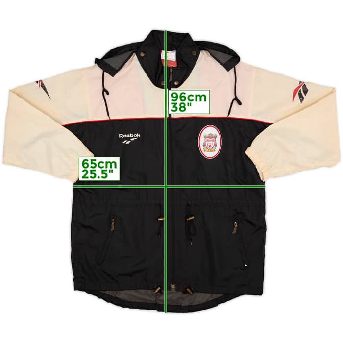 1996-97 Liverpool Reebok Hooded Rain Jacket - 5/10 - (L)