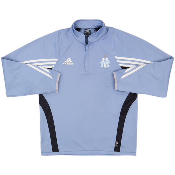 2004-05 Olympique Marseille adidas 1/4 Zip Training Top - 8/10 - (M/L)