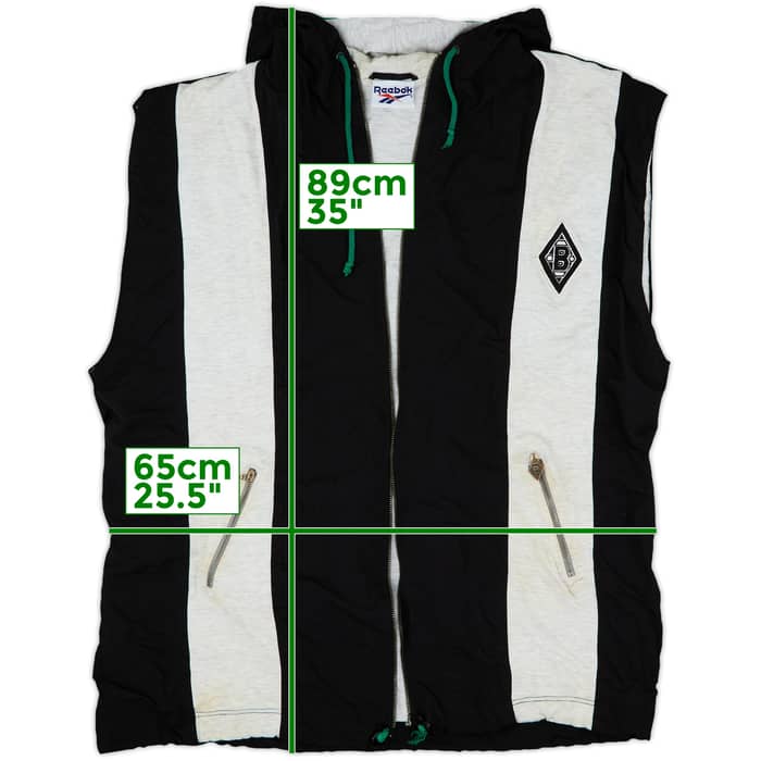 1995-96 Borussia Monchengladbach Reebok Hooded Gilet - 4/10 - (XXL)