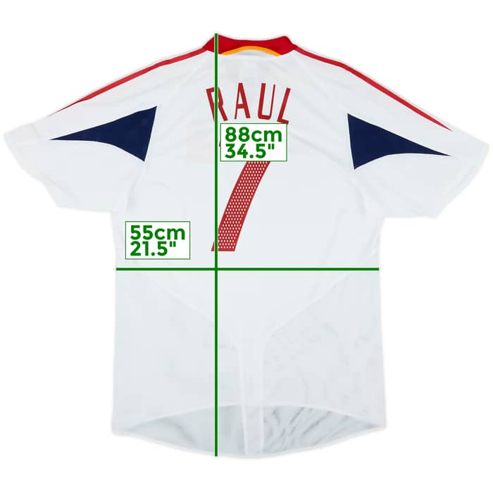 2004-06 Spain Away Shirt Raul #7 - 8/10 - (L)