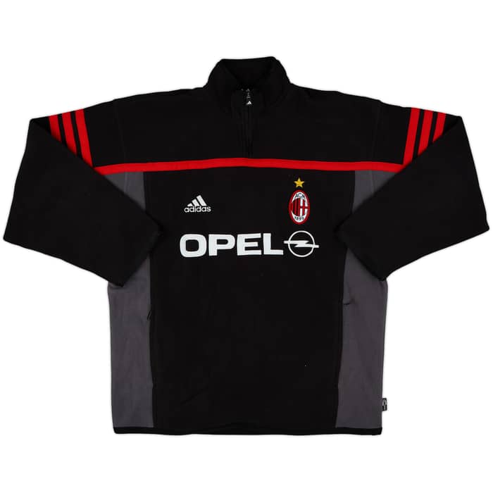 2000-01 AC Milan adidas 1/4 Zip Training Top - 8/10 - (L)