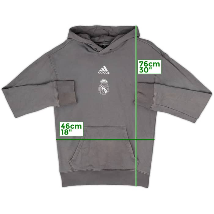 2020-21 Real Madrid adidas Hooded Top - 8/10 - (S)