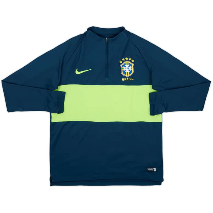 2018-20 Brazil Nike 1/4 Zip Drill Top - 8/10 - (M)