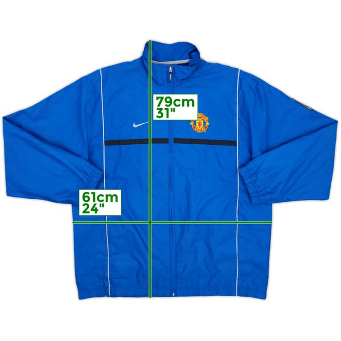 2002-03 Manchester United Nike Track Jacket - 9/10 - (L)