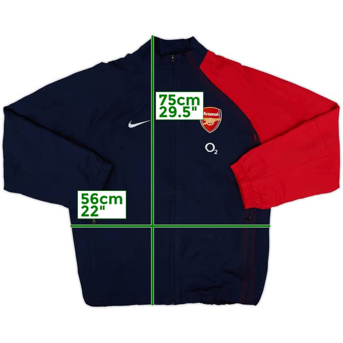 2004-05 Arsenal Nike Track Jacket - 8/10 - (M)